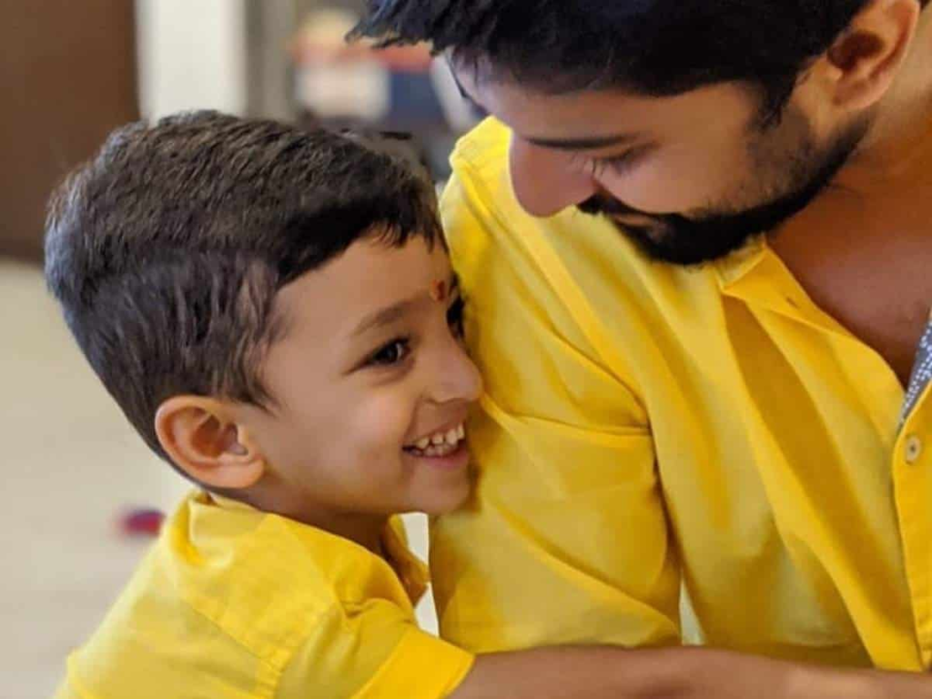 Actor Nani and son arjun